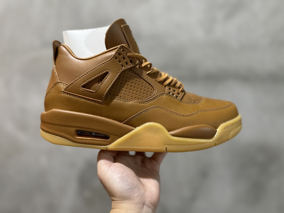 AJ4黄棕 纯原版⚡️Air Jordan 4 ginger wheat 乔4生姜黄经典复古篮球鞋 头层皮 819139-205尺码：40-47.5