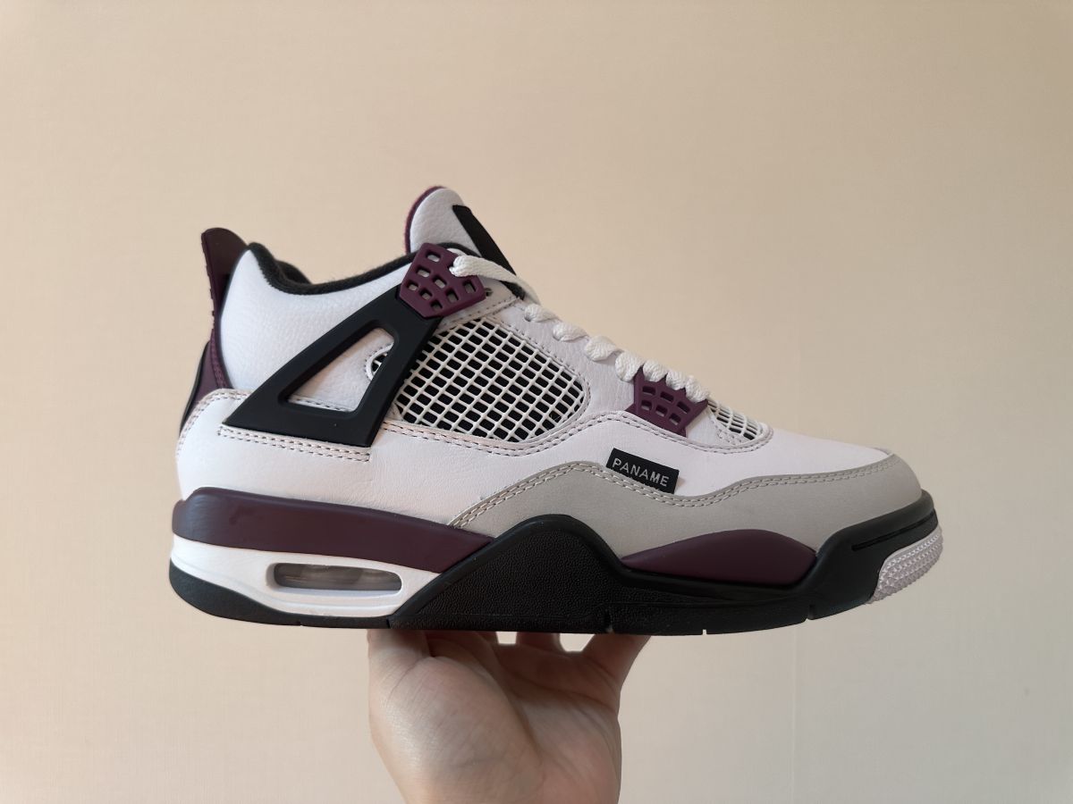 AJ4大巴黎 头层皮️推荐版本️ Air Jordan 4 PSG 乔4大巴黎酒红圣日耳曼联名CZ5624-100尺码：40-47.5