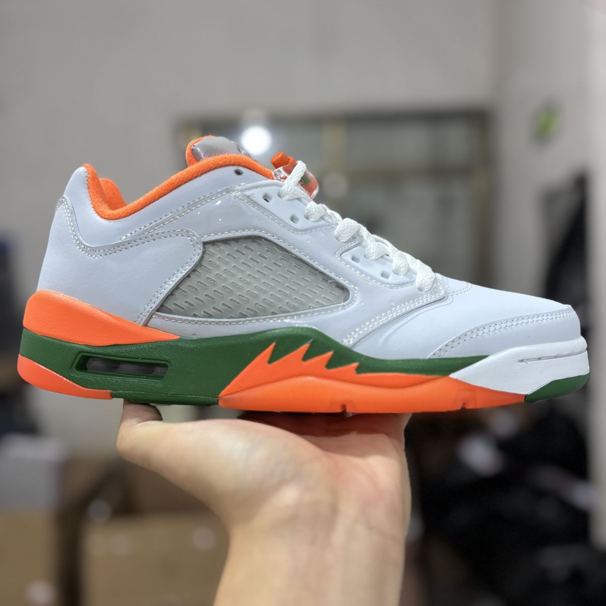 AJ5低帮橙绿夏日多巴胺 Air Jordan 5 retro low 乔5低帮篮球鞋 FQ1293-018  尺码：36-47.5 情侣