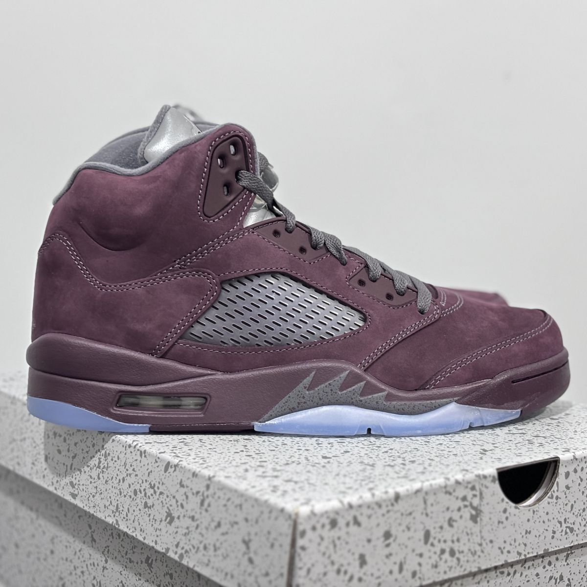 AJ5勃艮第红⚡️特供LJR出品‼️ Air Jordan 5 "Burgundy" 乔 5 酒红高帮篮球鞋 DZ4131-600  尺码：40-48.5 男