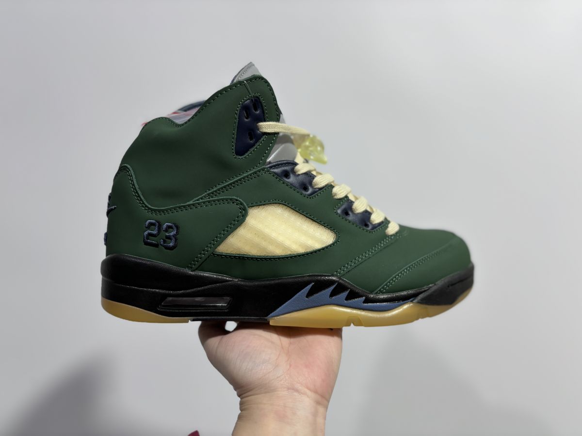 AJ5海军绿 Air Jordan 5 "Navy Green” 乔5军绿 高帮篮球鞋 FZ5758-003 尺码：40-47.5 男