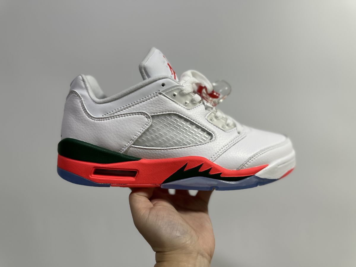 AJ5低帮百绿橙 Air Jordan 5 Low 乔5低帮 复古篮球鞋 FQ1316-018 尺码：36-47.5 情侣