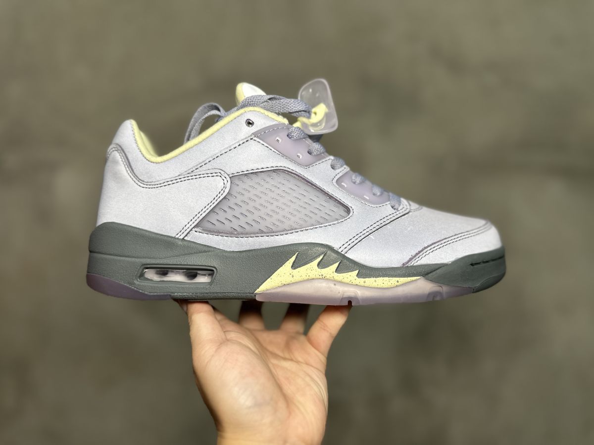 AJ5蓝灰色 Air Jordan 5 Low "Indigo Haze"' 乔5复古篮球鞋 FJ4563-500  尺码：36-46 情侣