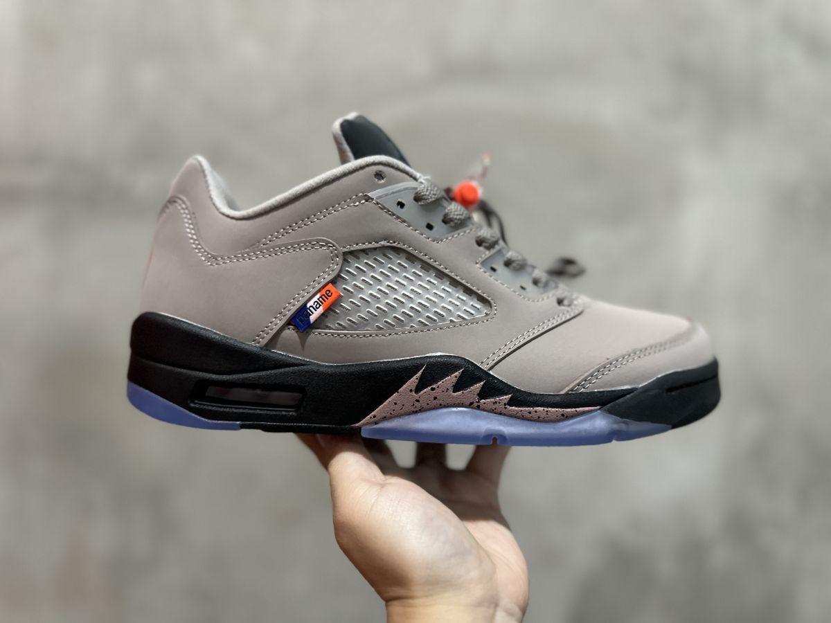 AJ5低帮大巴黎 Air Jordan 5 retro low "psg" 乔5灰棕色潮流 大巴黎轻便 低帮 复古篮球鞋 DX6325-204  尺码：36-47.5 情侣