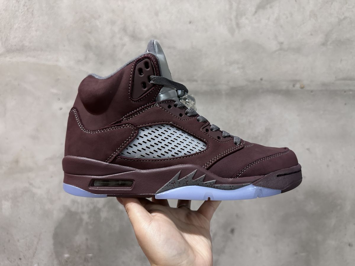 AJ5勃艮第红 Air Jordan 5 "Burgundy" 乔 5 酒红高帮篮球鞋 2023年新版 DZ4131-600 40-47.5男款