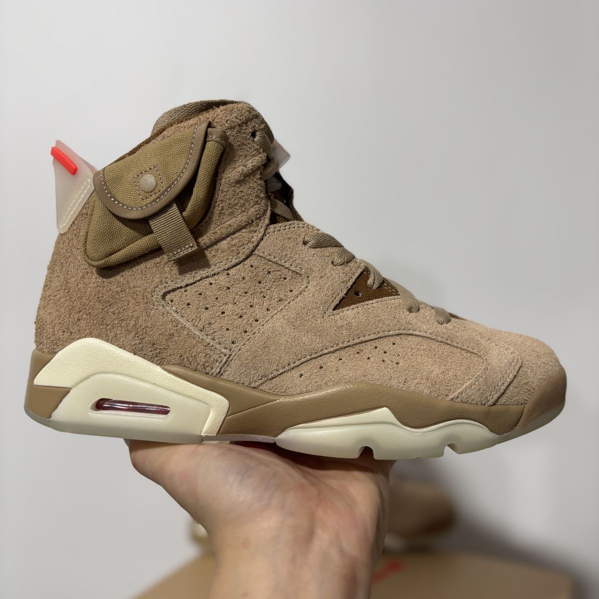 AJ6卡其棕口袋 OG版⚡️Air Jordan 6 retro sp "british khaki" 乔6潮流 高帮 复古篮球鞋 DH0690-200 尺码：40-47.5 男