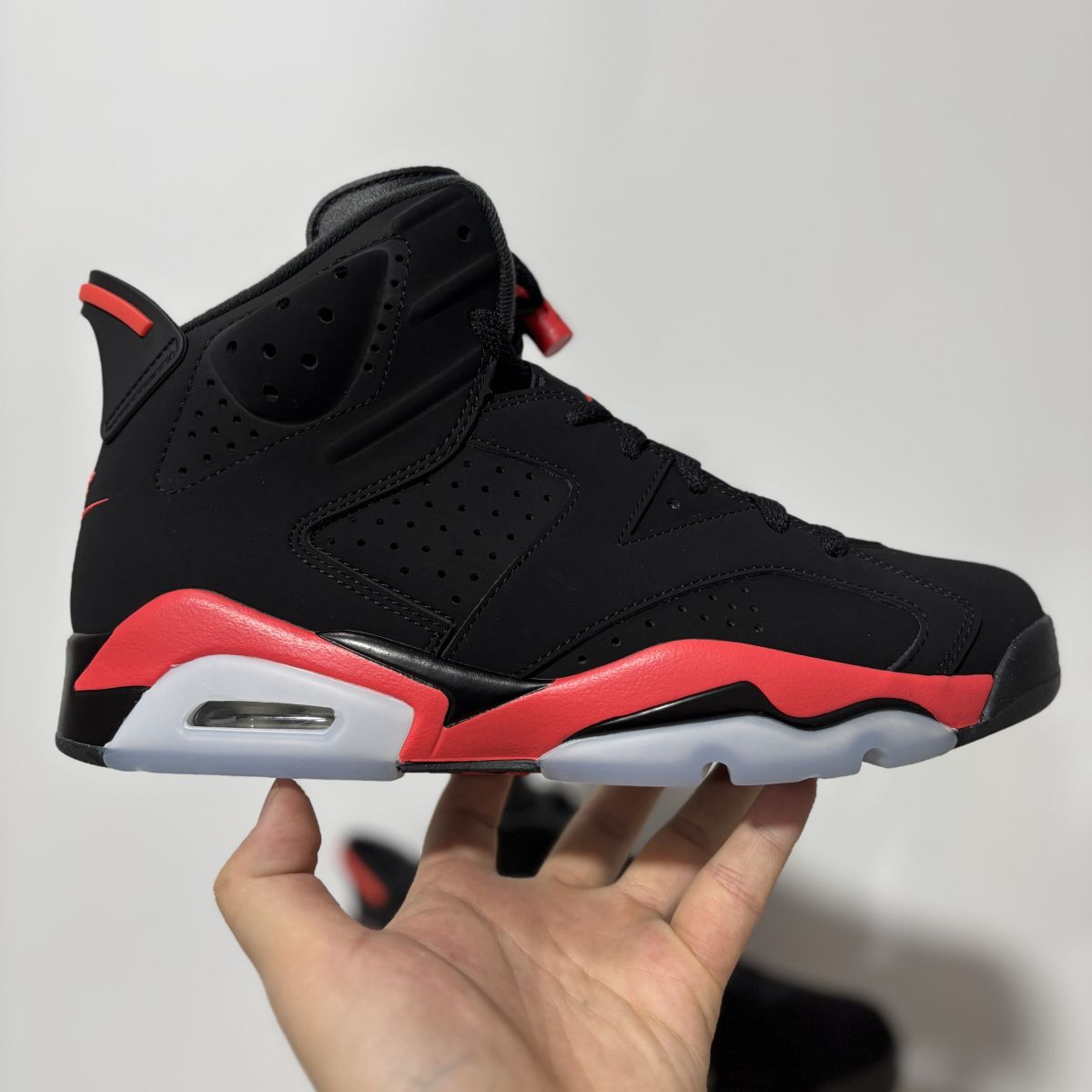 AJ6黑红复刻 LS版⚡️Air Jordan 6 OG “Infrared”乔6反转红外线舒适 防滑耐磨 高帮 复古篮球鞋 CT8529-001 尺码：40-47.5 男