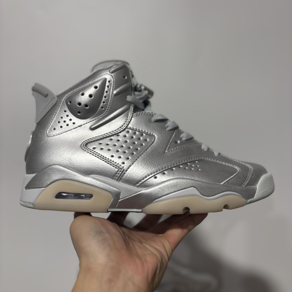 AJ6银色 纯原版⚡️PSG x Jordan Air Jordan 6 PSG 2026 乔6百搭舒适 耐磨 高帮 篮球鞋 男款 IQ5135-001 尺码：40-47.5 男