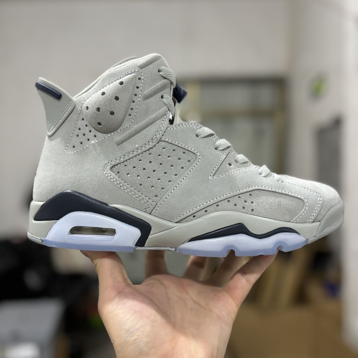 AJ6乔治城 纯原版⚡️Air Jordan 6 retro "georgetown" 乔6乔治城 潮流 高帮 复古篮球鞋 CT8529-012 尺码：40-47.5 男
