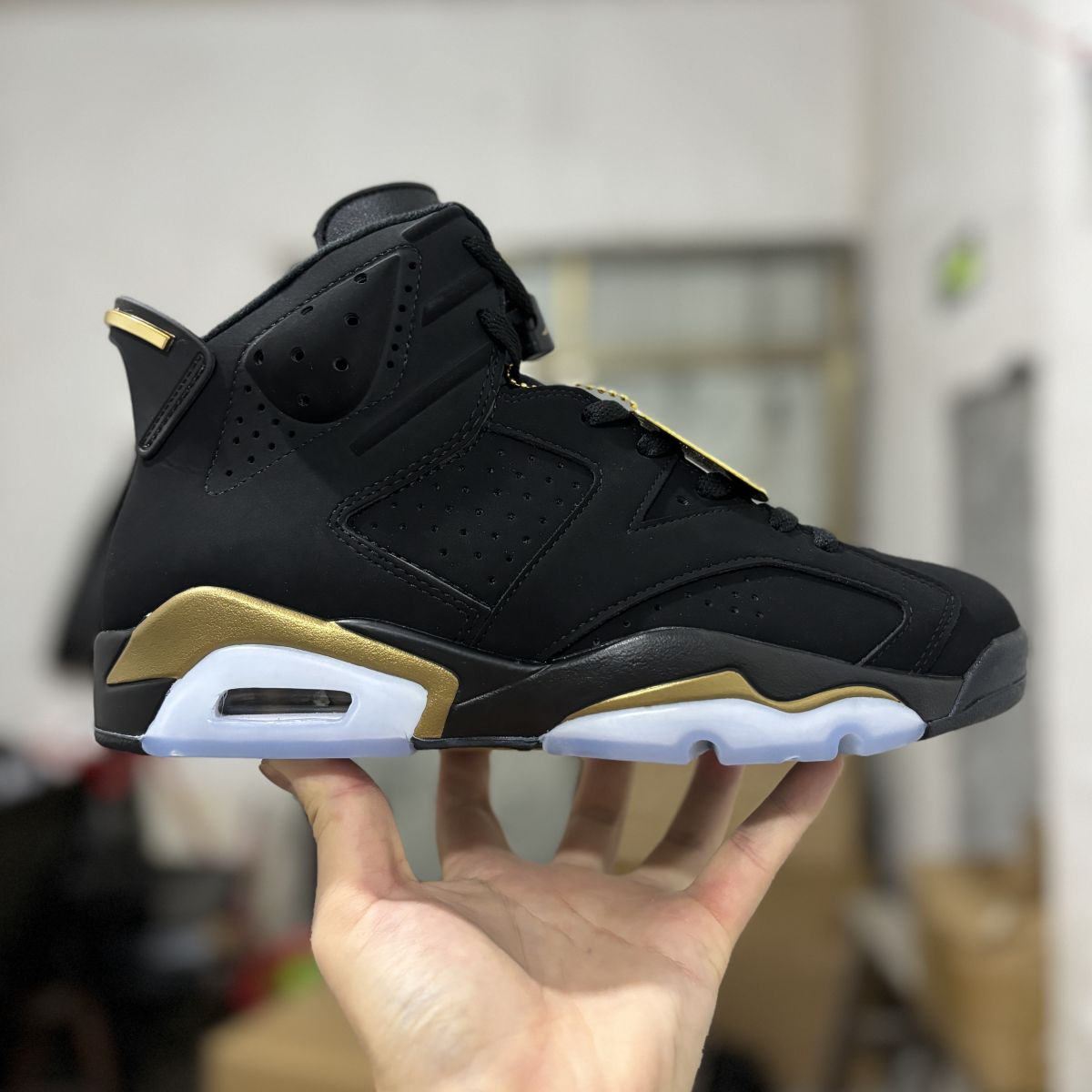 AJ6黑金 纯原⚡️Air Jordan 6 乔 6高帮黑金复刻篮球鞋 CT4954-007 尺码：40-47.5 男