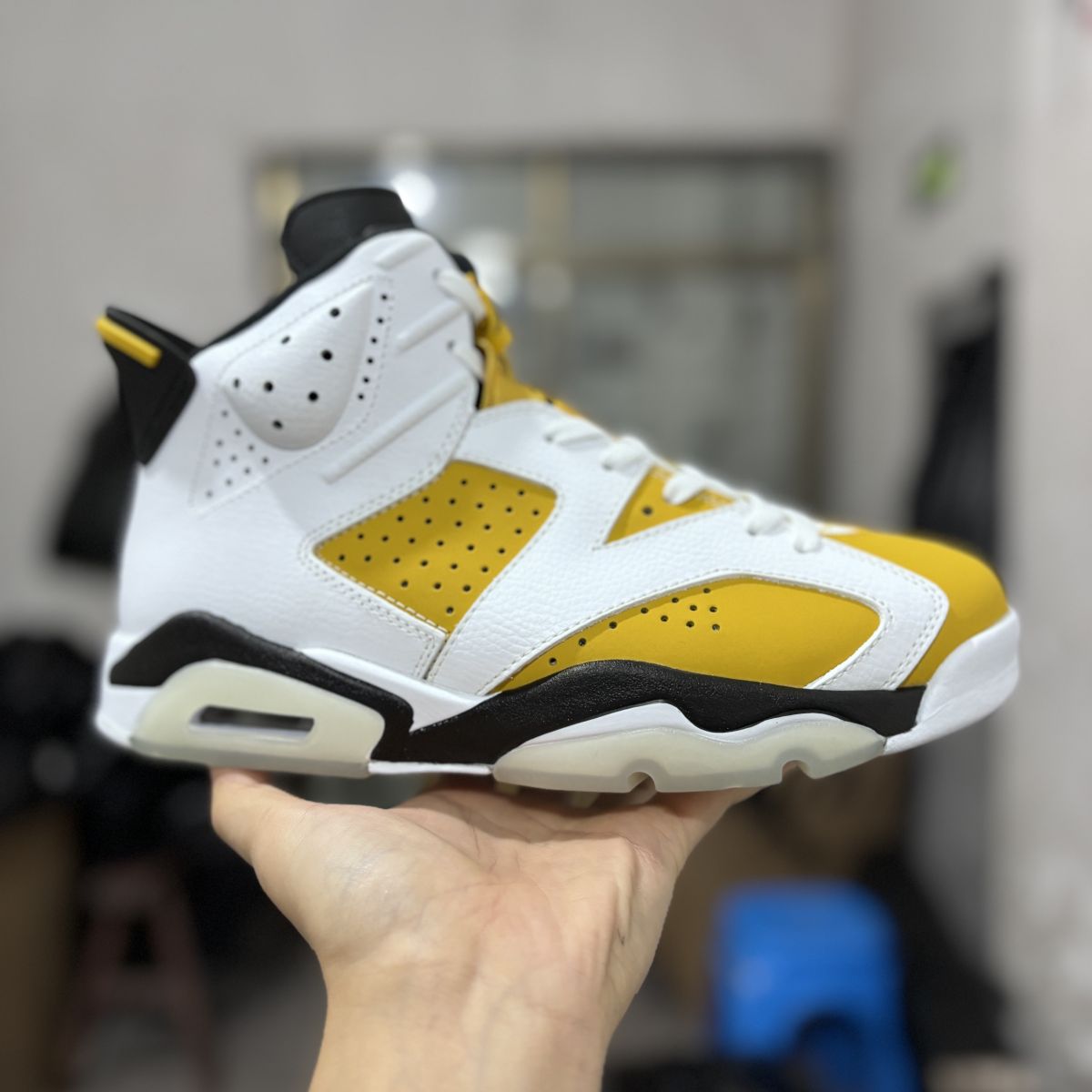 AJ6白黄 Air Jordan 6 Yellow Ochre 乔6白黄高帮篮球鞋 CT8529-170 尺码：40-47.5 男