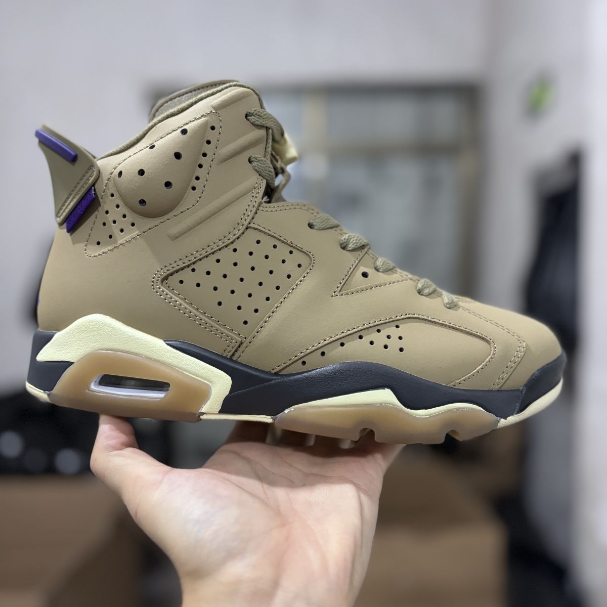AJ6橄榄棕 Air Jordan 6 Gore-Tex "Brown Kelp" 乔6防水高帮复古蓝球鞋 FD1643-300 尺码：40-47.5 男